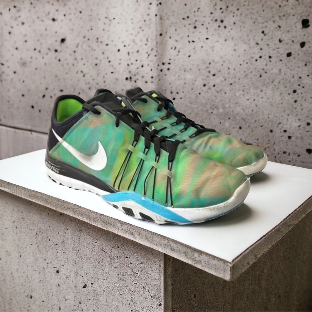 Nike Free TR 6 Women's Green Blue 833424-002 Shoes Sneakers Size 8